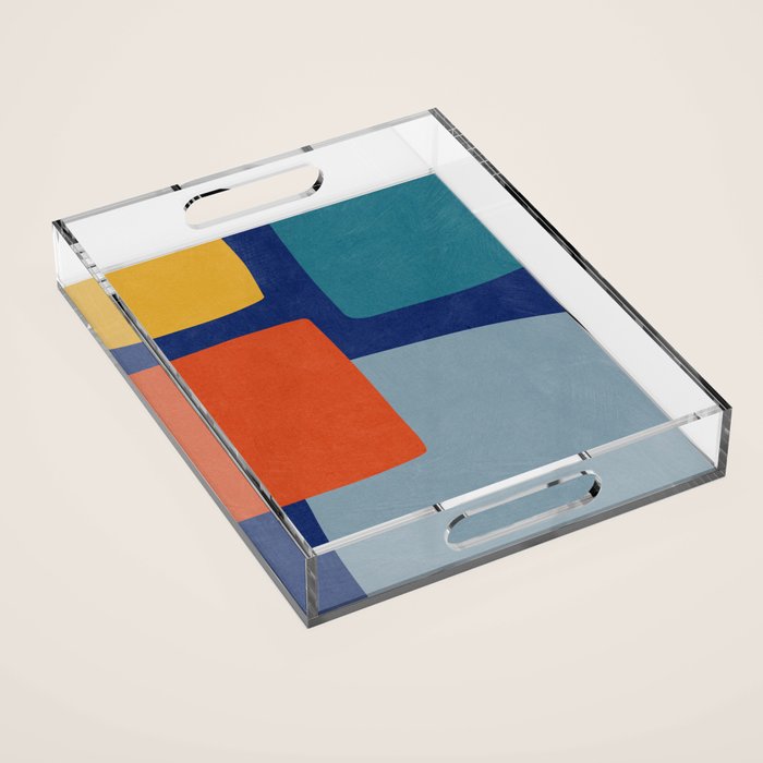 Modern Abstract Minimalism Artwork II Acrylic Tray Gallery Image 1
