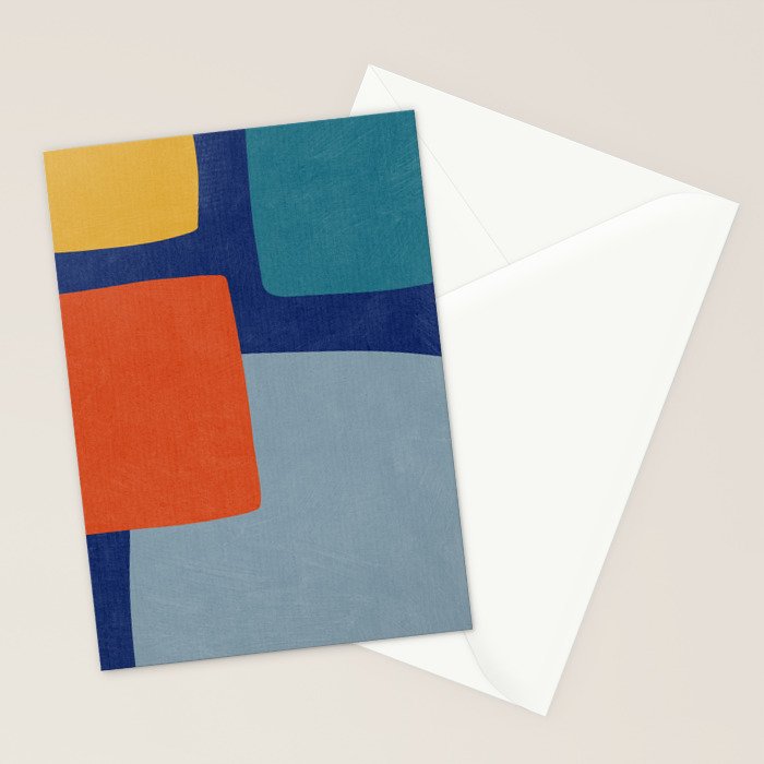 Modern Abstract Minimalism Artwork II Stationery Card Gallery Image 2