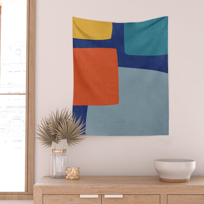 Modern Abstract Minimalism Artwork II Wall Tapestry Gallery Image 2