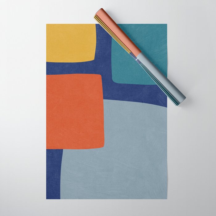 Modern Abstract Minimalism Artwork II Wrapping Paper Gallery Image 1