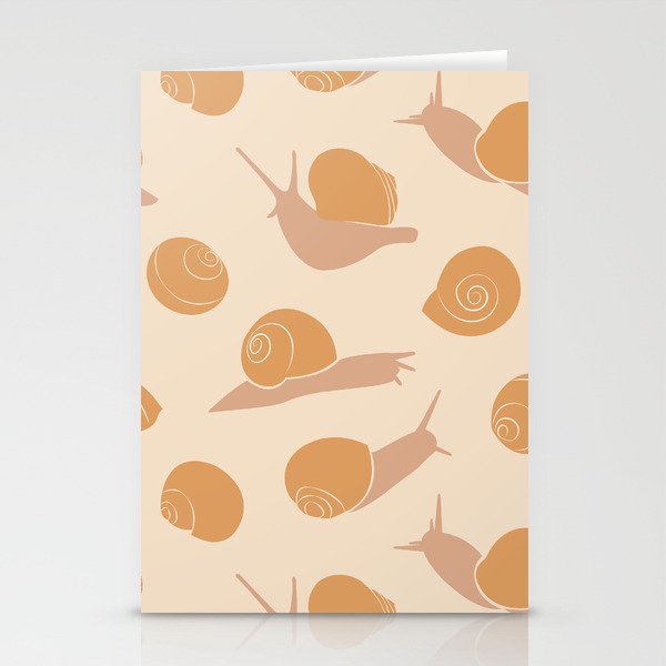 Retro Snail Pattern Stationery Card Gallery Image 2