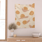 Retro Snail Pattern Wall Tapestry Gallery Image 2