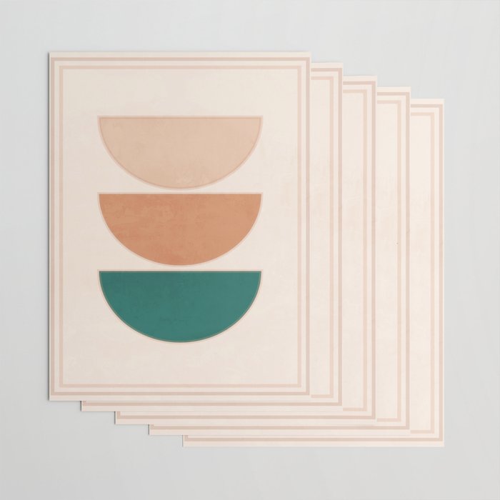 Minimal Geometric Shapes 105 Wrapping Paper Gallery Image 3