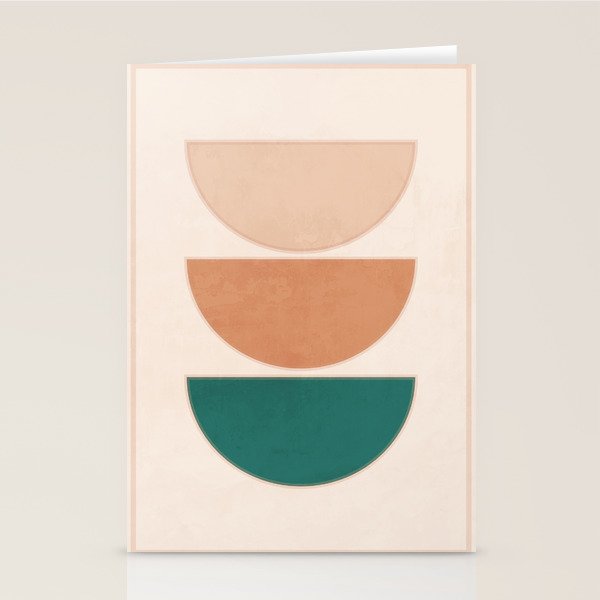 Minimal Geometric Shapes 105 Stationery Card Gallery Image 1
