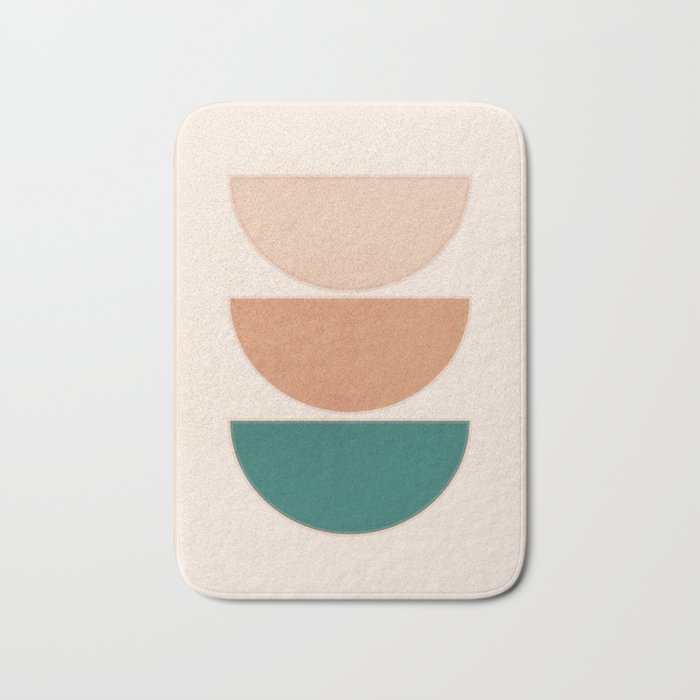 Minimal Geometric Shapes 105 Bath Mat Gallery Image 1