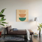 Minimal Geometric Shapes 105 Wood Wall Art Gallery Image 2