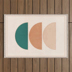 Minimal Geometric Shapes 105 Outdoor Rug Gallery Image 1