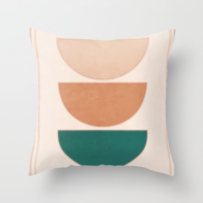 Minimal Geometric Shapes 105 Throw Pillow Gallery Image 1