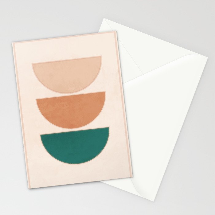 Minimal Geometric Shapes 105 Stationery Card Gallery Image 2