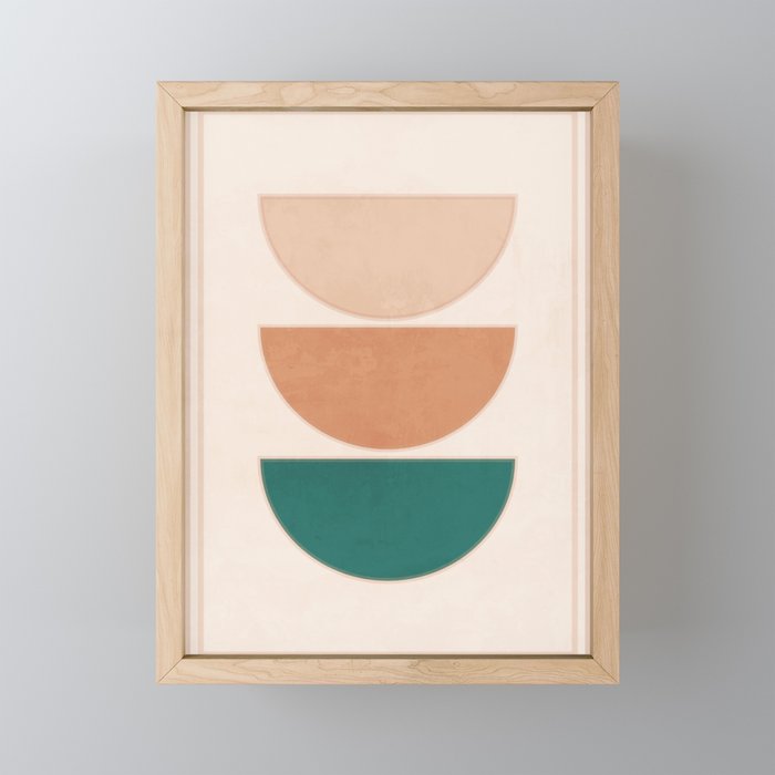 Minimal Geometric Shapes 105 Mini Art Print Gallery Image 1