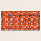 Scorpio Checkered Print Desk Mat Gallery Image 3