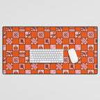 Scorpio Checkered Print Desk Mat Gallery Image 1