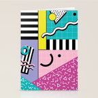 Memphis pattern 68 - 80s / 90s Retro Stationery Card Gallery Image 2