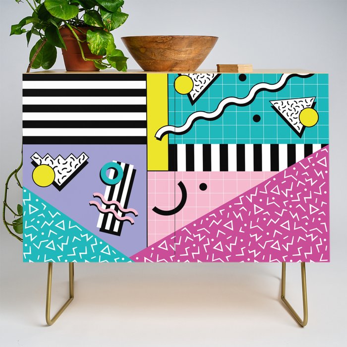Memphis pattern 68 - 80s / 90s Retro Credenza Gallery Image 1
