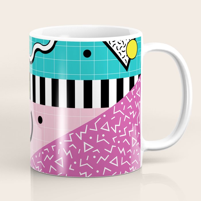 Memphis pattern 68 - 80s / 90s Retro Coffee Mug Gallery Image 1