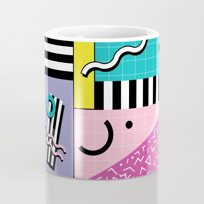 Memphis pattern 68 - 80s / 90s Retro Coffee Mug Gallery Image 4