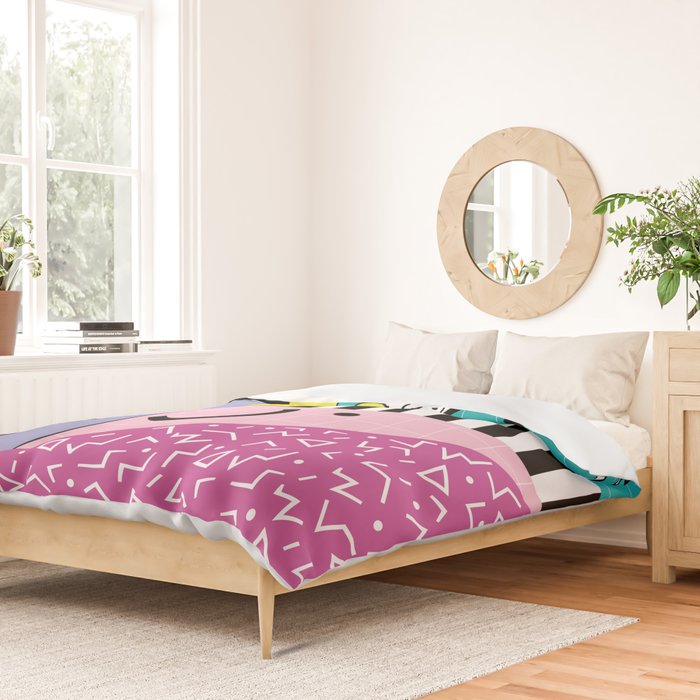 Memphis pattern 68 - 80s / 90s Retro Duvet Cover Gallery Image 2