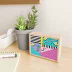 Memphis pattern 68 - 80s / 90s Retro Mini Art Print Gallery Image 2