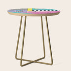Memphis pattern 68 - 80s / 90s Retro Side Table Gallery Image 1