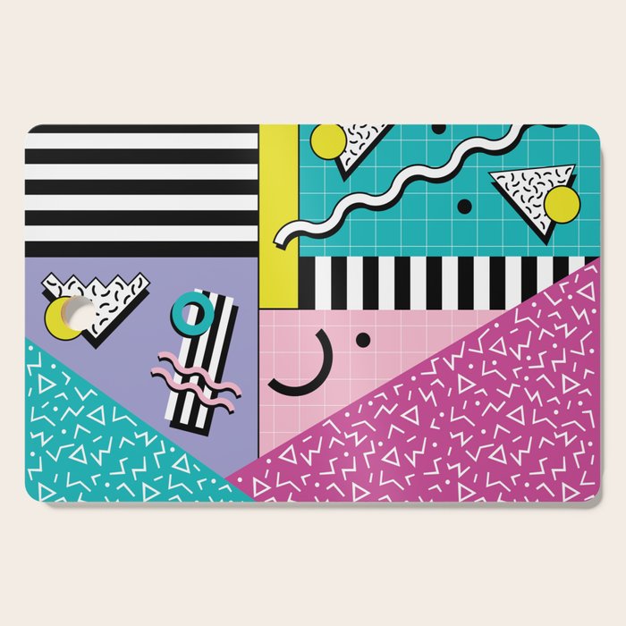 Memphis pattern 68 - 80s / 90s Retro Cutting Board Gallery Image 1