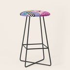 Memphis pattern 68 - 80s / 90s Retro Stool Gallery Image 1