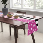 Memphis pattern 68 - 80s / 90s Retro Table Runner Gallery Image 2