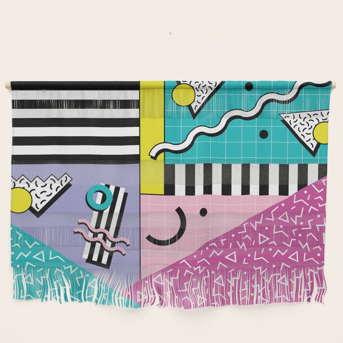 Memphis pattern 68 - 80s / 90s Retro Wall Hanging Gallery Image 1