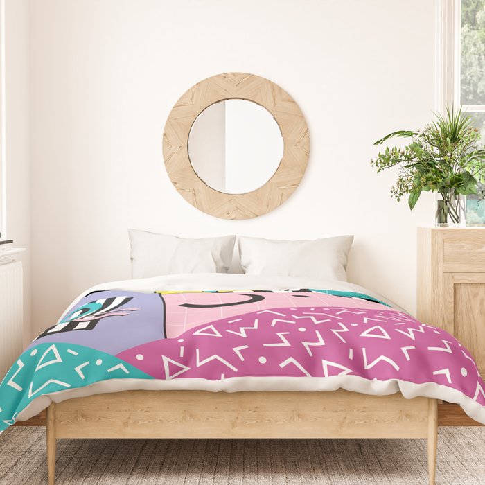 Memphis pattern 68 - 80s / 90s Retro Duvet Cover Gallery Image 3