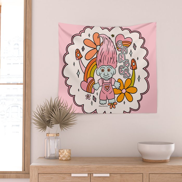 Cancer Troll Wall Tapestry Gallery Image 2