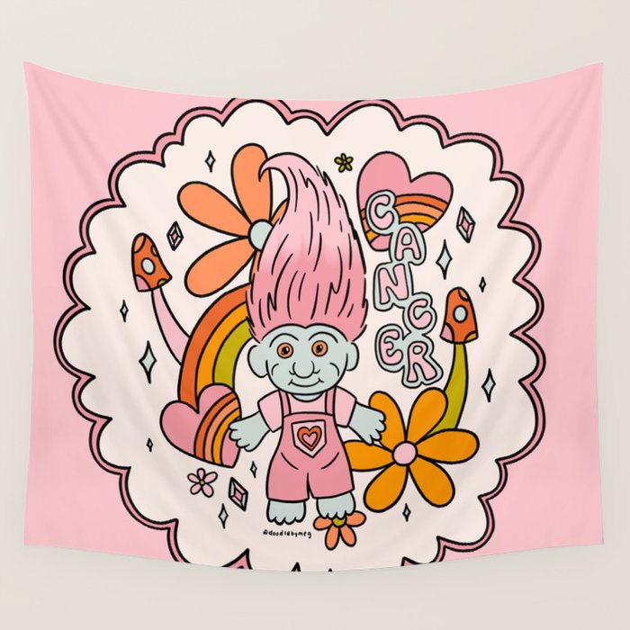 Cancer Troll Wall Tapestry Gallery Image 4