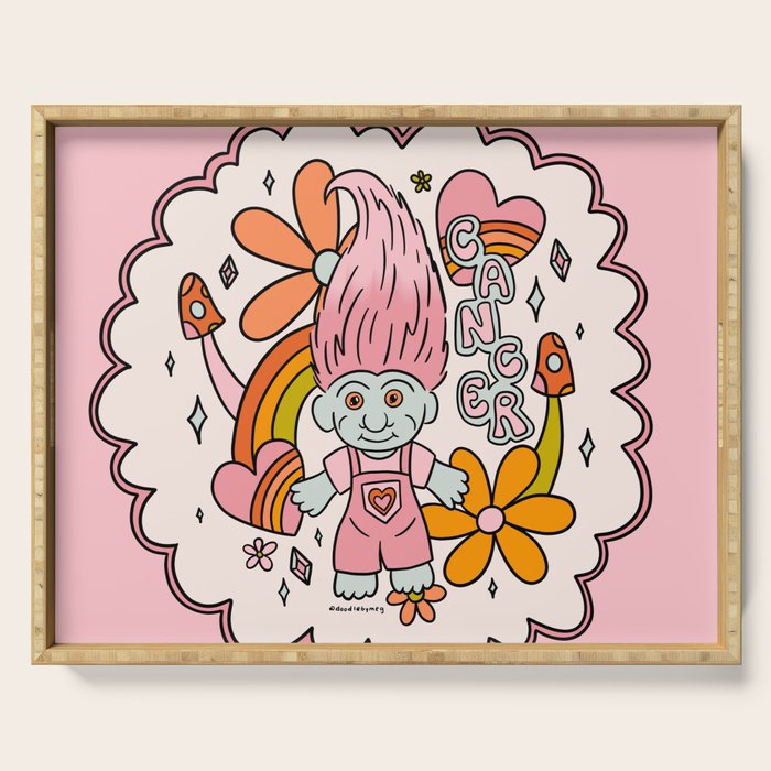 Cancer Troll Serving Tray Gallery Image 1