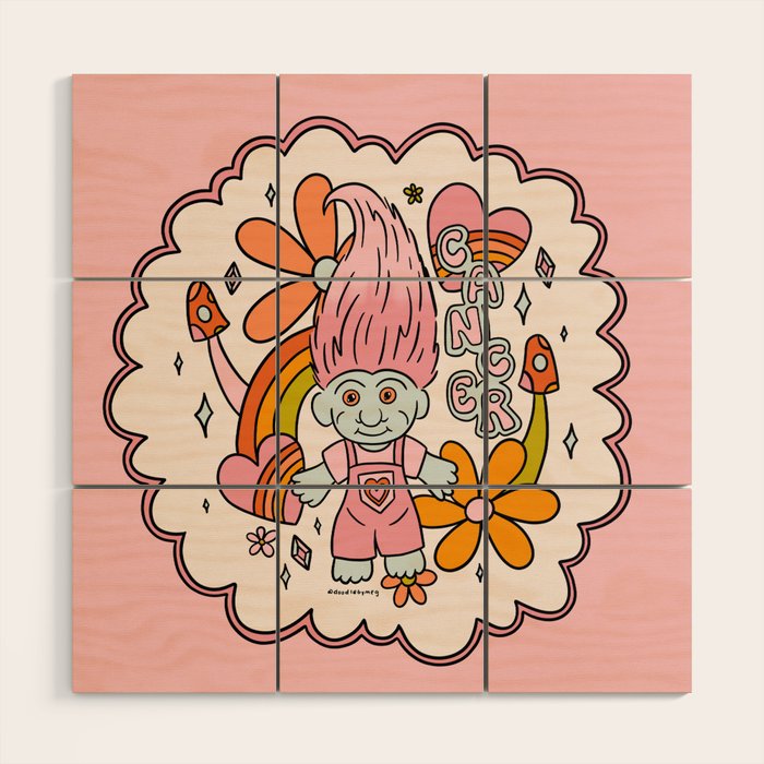 Cancer Troll Wood Wall Art Gallery Image 1