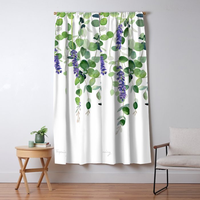 Eucalyptus and Lavender  Window Curtain Gallery Image 5