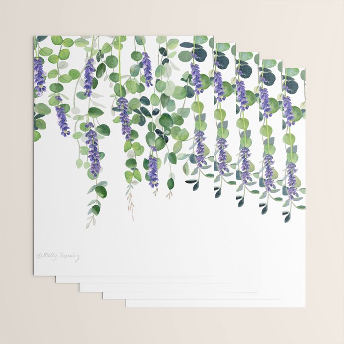 Eucalyptus and Lavender  Wrapping Paper Gallery Image 3