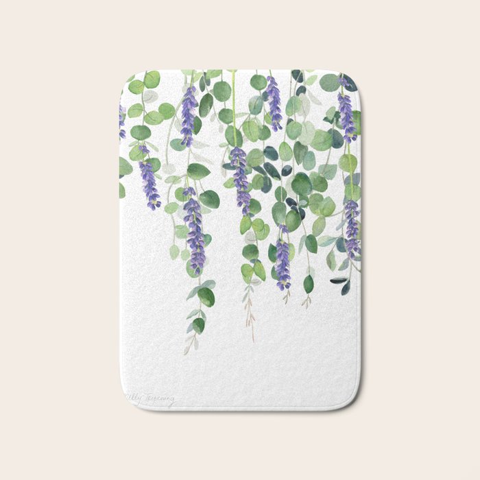 Eucalyptus and Lavender  Bath Mat Gallery Image 1