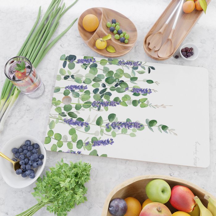 Eucalyptus and Lavender  Cutting Board Gallery Image 2