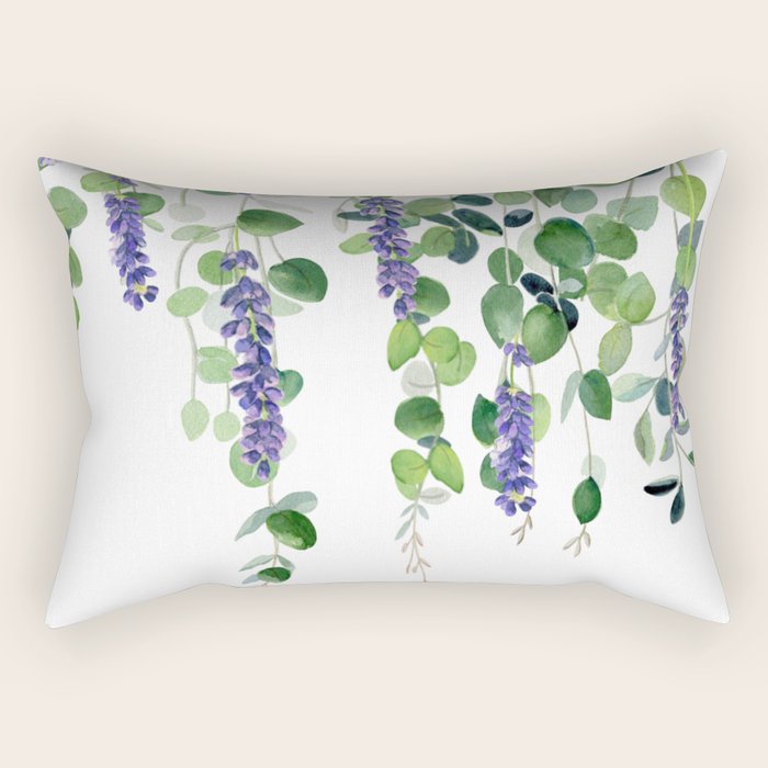 Eucalyptus and Lavender  Rectangular Pillow Gallery Image 1