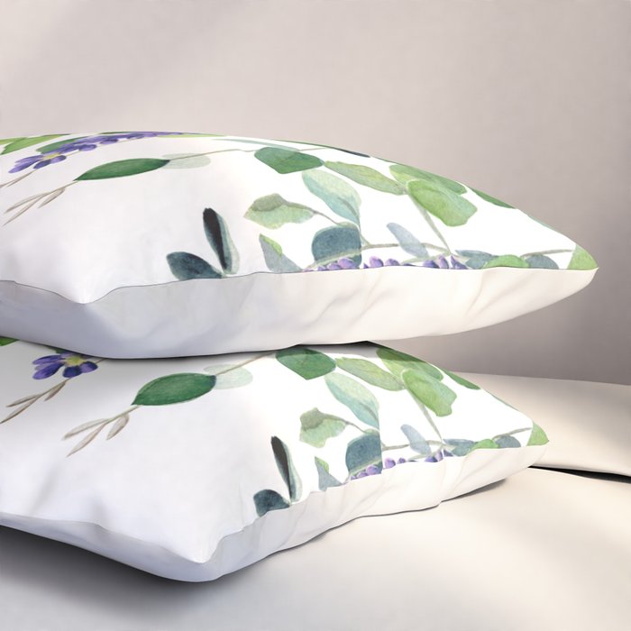 Eucalyptus and Lavender  Pillow Sham Gallery Image 3