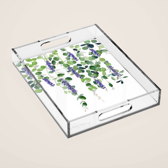 Eucalyptus and Lavender  Acrylic Tray Gallery Image 1