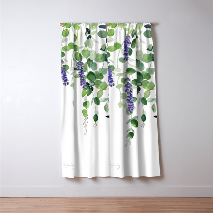 Eucalyptus and Lavender  Window Curtain Gallery Image 3