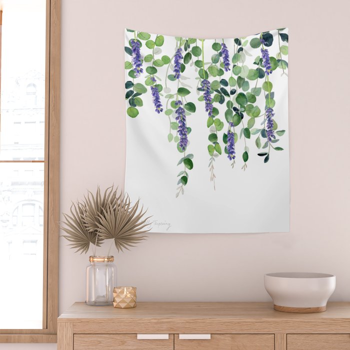Eucalyptus and Lavender  Wall Tapestry Gallery Image 2