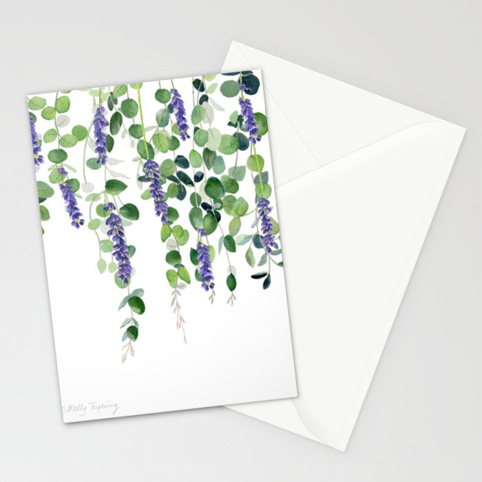 Eucalyptus and Lavender  Stationery Card Gallery Image 2