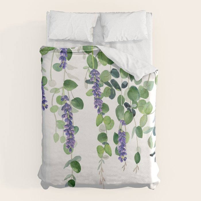 Eucalyptus and Lavender  Duvet Cover Gallery Image 1