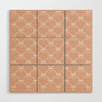 Bows & Ribbons Pattern XLVI Peach Pink Wood Wall Art Gallery Image 1
