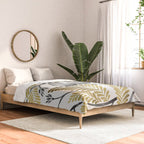 Happy Sloth - Tropical Gold Leaves Comforter Gallery Image 2