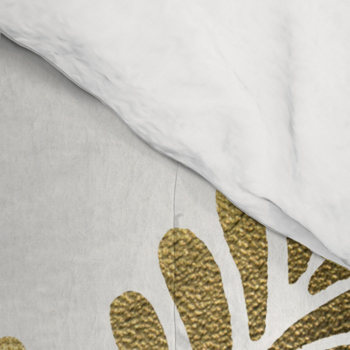 Happy Sloth - Tropical Gold Leaves Comforter Gallery Image 4