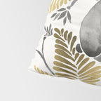 Happy Sloth - Tropical Gold Leaves Pillow Sham Gallery Image 4