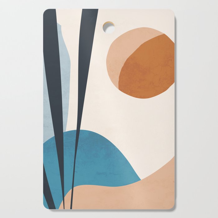 Minimal Abstract Art Landscape 10 Cutting Board Gallery Image 1