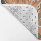 Magic Wildflowers / Orange Bath Mat Gallery Image 2