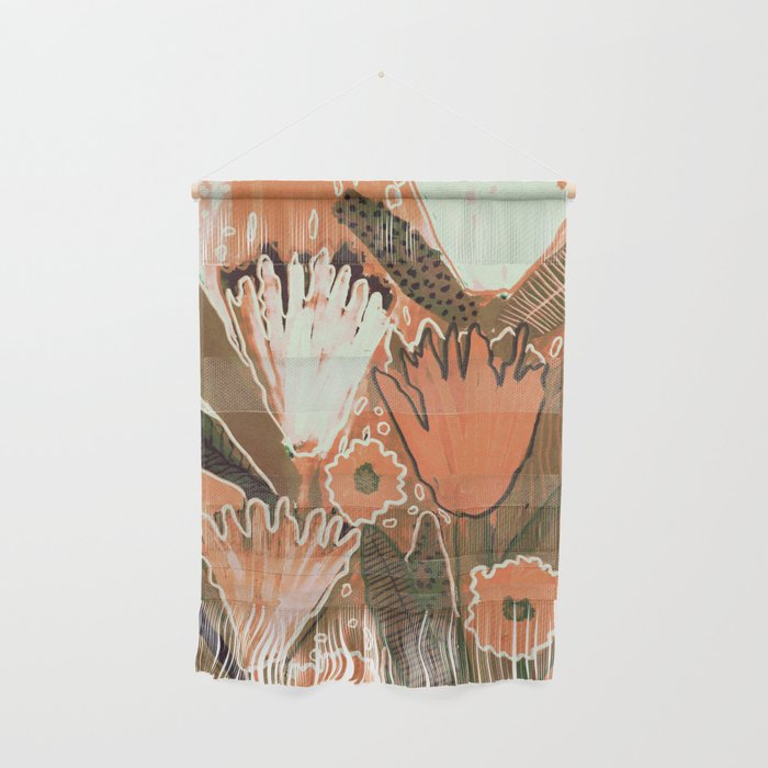 Magic Wildflowers / Orange Wall Hanging Gallery Image 1